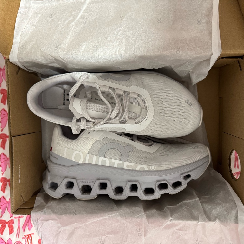 On Cloud Cloudmonster White Sneakers - image 1